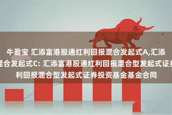 牛盈宝 汇添富港股通红利回报混合发起式A,汇添富港股通红利回报混合发起式C: 汇添富港股通红利回报混合型发起式证券投资基金基金合同