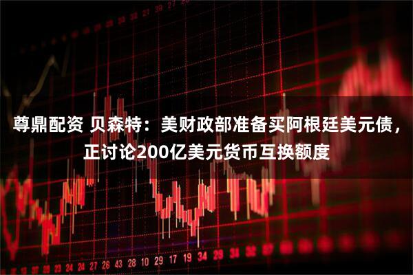 尊鼎配资 贝森特：美财政部准备买阿根廷美元债，正讨论200亿美元货币互换额度